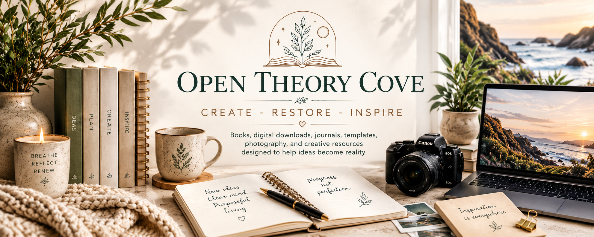 Open Theory Cove — Create, Restore, Inspire