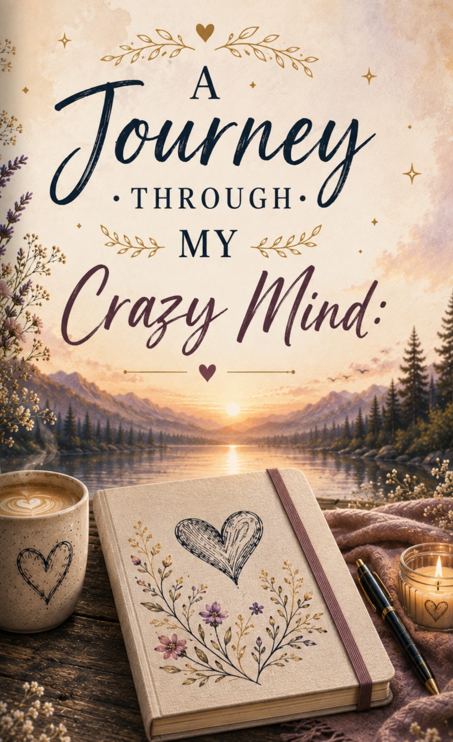 A Journey Through My Crazy Mind: Sketchbook and Journal cover