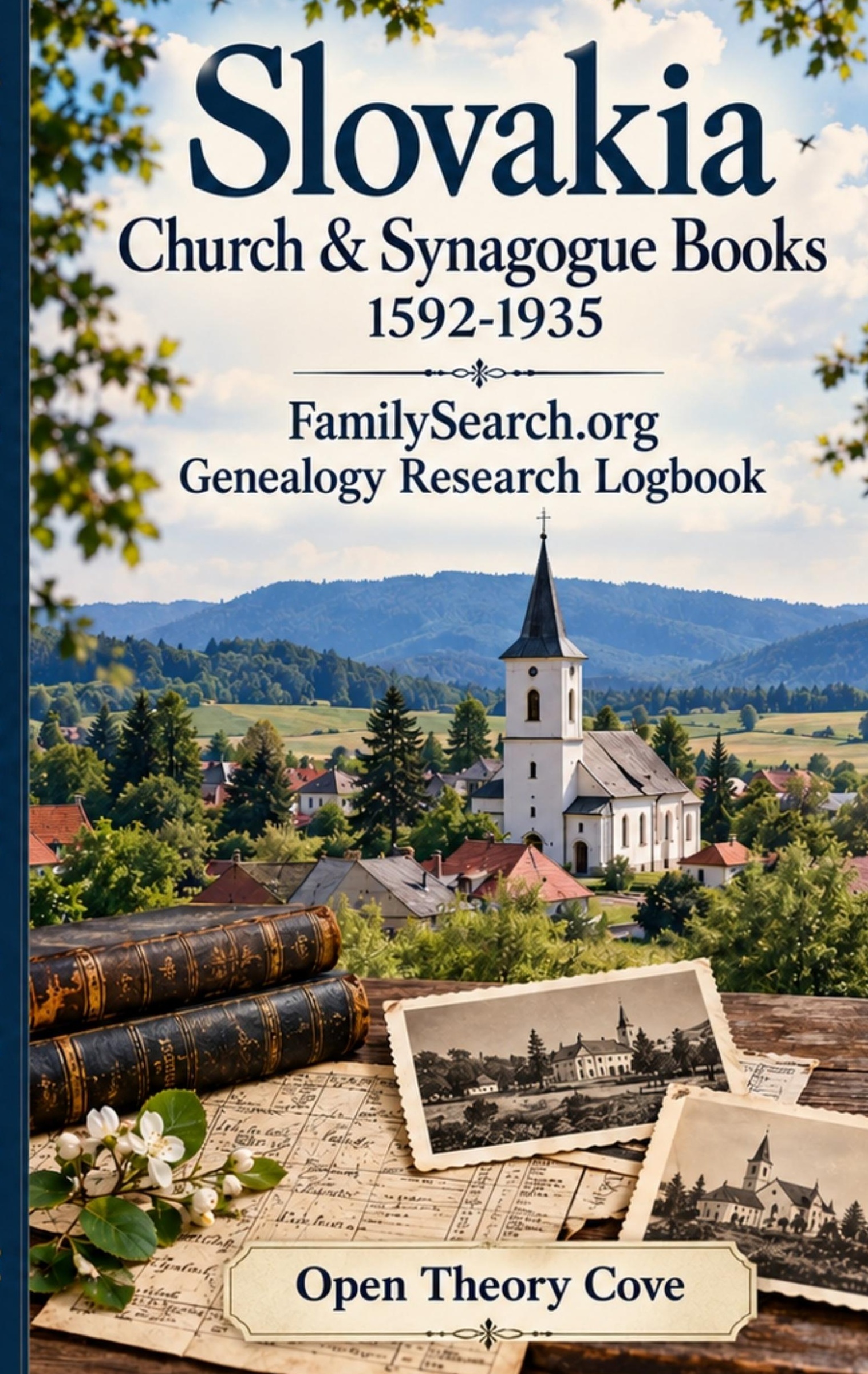 Slovakia Church and Synagogue Books 1592-1935 Genealogy Research Logbook cover
